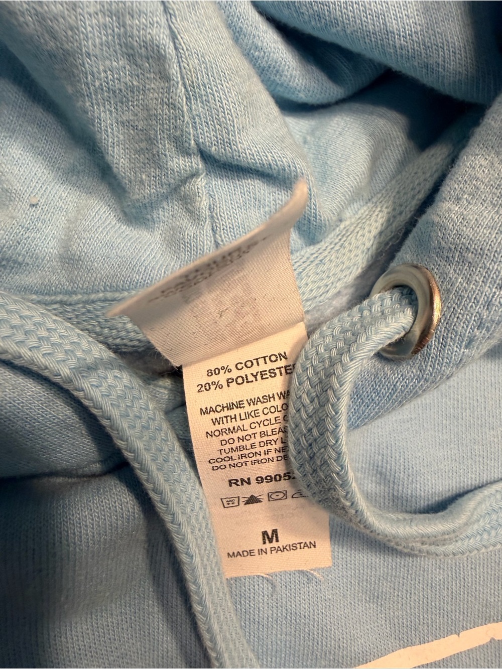 Snowboarding Sweatshirt baby blue color - Picture 5 of 6